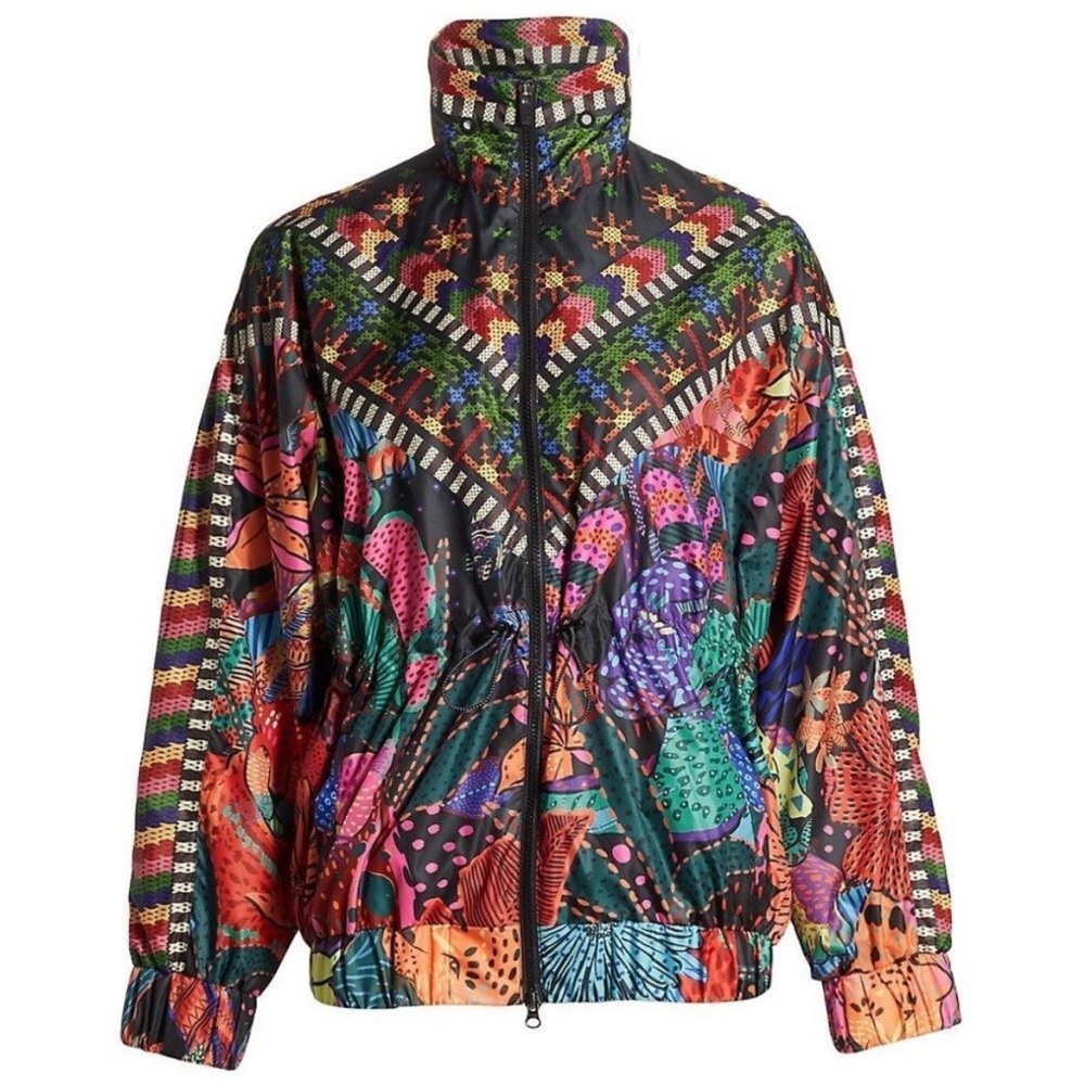 FARM Rio Cool Leopards Women's Black Windbreaker